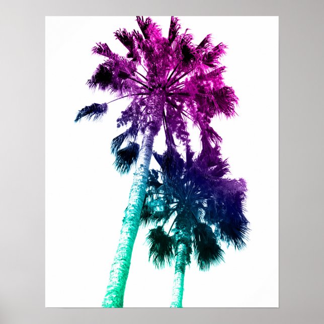 Retro Vintage Ombre Pop Art Los Angeles Print (Front)