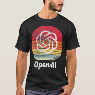 Retro Vintage OpenAI AI Research Computer Software T-Shirt