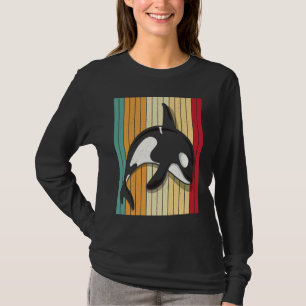 Retro Vintage Orca Sword Whale Killer Whale T-Shirt