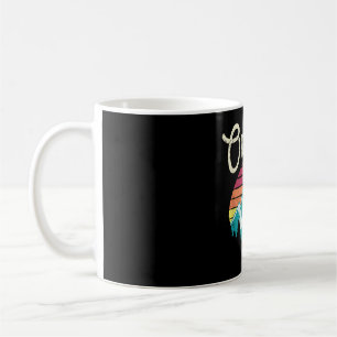 Retro Vintage Oregon OR Mountains Beaver Coffee Mug