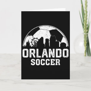 Retro Vintage Orlando Soccer Footbyll Sports Lover Card