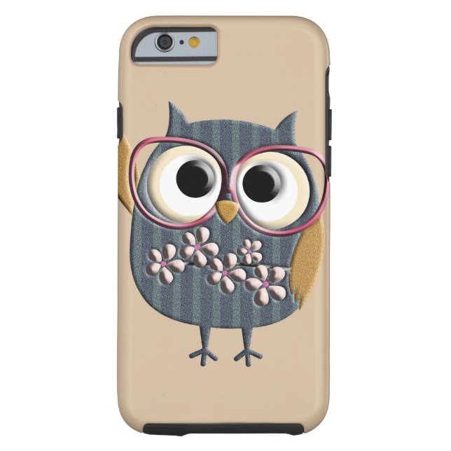 Retro Vintage Owl Case-Mate iPhone Case (Back)