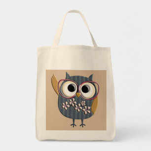 Retro Vintage Owl Tote Bag
