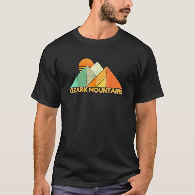 Retro Vintage Ozark Mountains T-Shirt (Front)