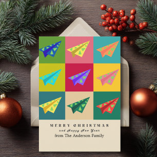 Retro Vintage Paper Aeroplane XMAS Tree Custom