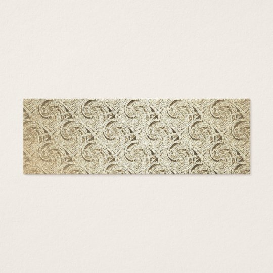Retro Vintage Pattern. Old Embossed Paper Mini Business Card