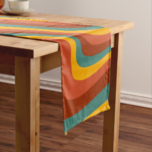 Retro Vintage Pattern Short Table Runner