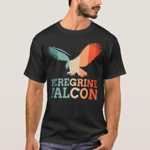 Retro Vintage Peregrine Falcon Bird Silhouette Sun T-Shirt