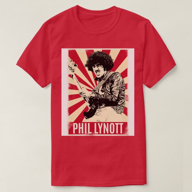 Retro Vintage Phil Lynott TShirt (Design Front)