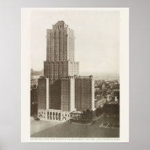 Retro Vintage Photo New York City Building