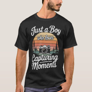 Retro Vintage Photographer Camera Photography Humo T-Shirt
