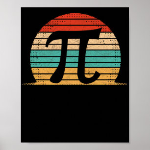 Retro Vintage Pi Day 2022 Math Lover Poster