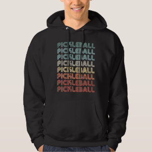 Retro Vintage Pickleball Player Gift Hoodie