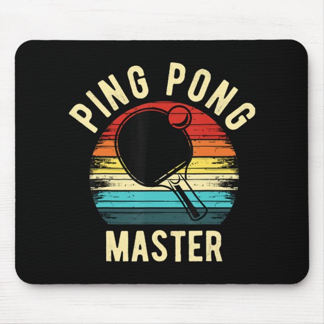 Retro Vintage PingPong  Mouse Mat (Front)