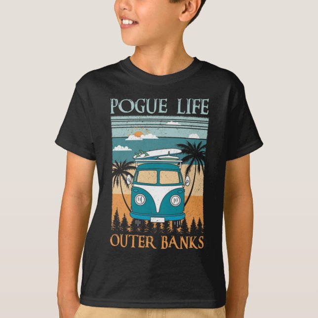 Retro Vintage Pogue Life Outer Banks T-Shirt (Front)