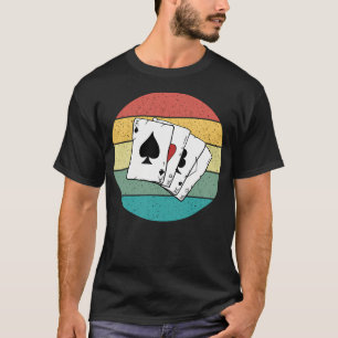 Retro Vintage Poker Cards Game T-Shirt