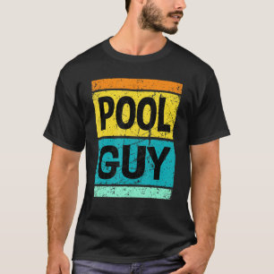 Retro Vintage Pool Guy Swimming For Him T-Shirt