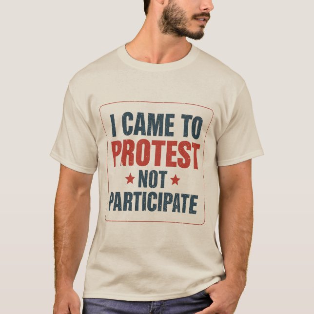 Retro Vintage Protest Statement T-Shirt | Bold Act (Front)