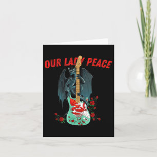 Retro Vintage Quote Funny Our Lady Peace Basic Mea Card