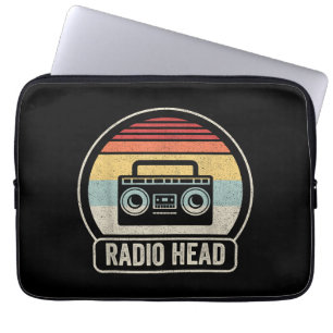 Retro Vintage Radio Head Laptop Sleeve