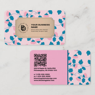 Retro Vintage Rays Abstract Trendy Name Business Card