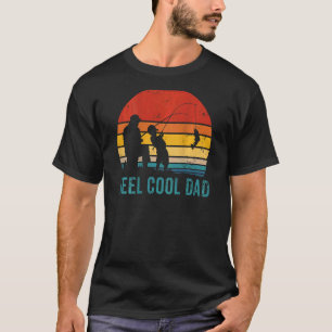 Retro Vintage Reel Cool Dad Fishing Daddy Papa Fat T-Shirt
