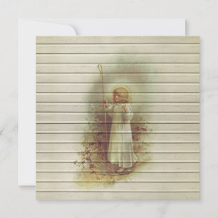 Retro   Vintage Religious Christmas Holiday Card