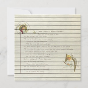 Retro   Vintage Religious Christmas Holiday Card