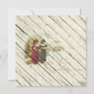 Retro   Vintage Religious Christmas Holiday Card