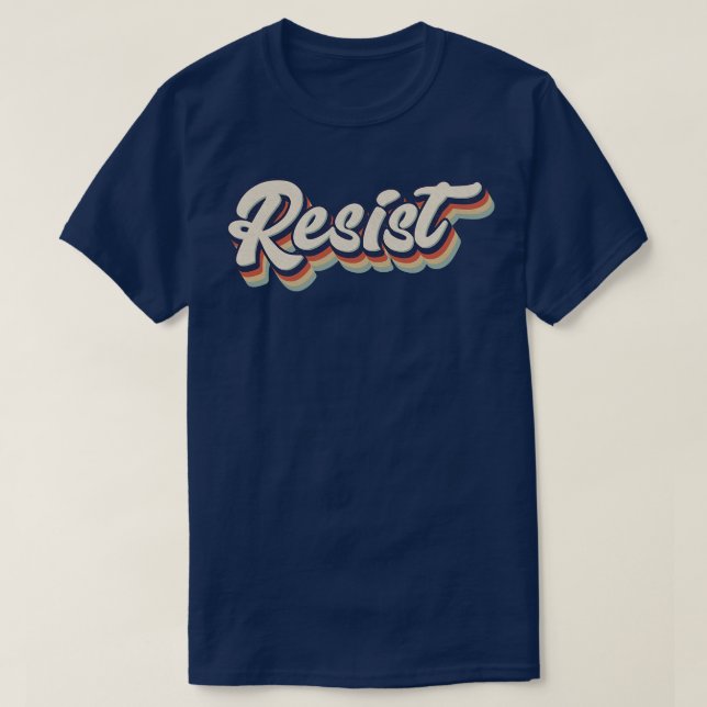 Retro Vintage Resist T-Shirt (Design Front)