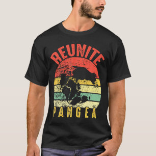 Retro Vintage Reunite Pangea Funny Earth Day Geolo T-Shirt