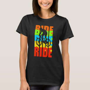 Retro Vintage Ride Bicycle Biking Cycling Cycle Gr T-Shirt