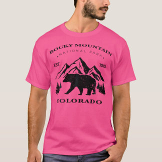Retro Vintage Rocky Mountain National Park Kids Be T-Shirt
