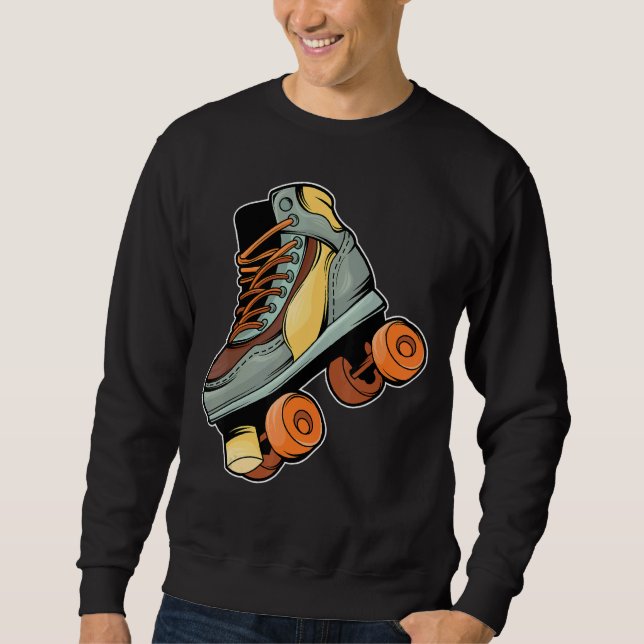 Retro Vintage Roller Skating Sweatshirt (Front)