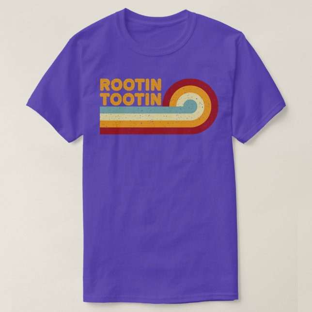 Retro Vintage Rootin Tootin T-Shirt (Design Front)