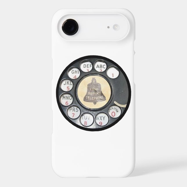 retro vintage rotary dial telephone phone case (Back)