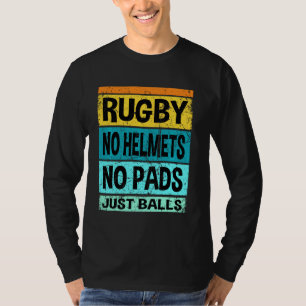 Retro Vintage Rugby Just Balls Players Fans T-Shirt