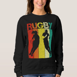 Retro Vintage Rugby Silhouette Sports Mm Sweatshirt
