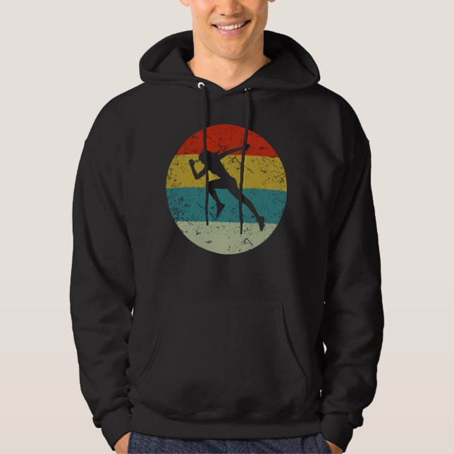 Retro vintage run hoodie (Front)