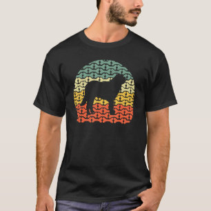 Retro Vintage saint bernard dog and Bone T-Shirt