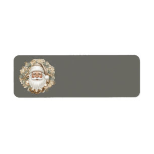 Retro Vintage Santa Address Labels
