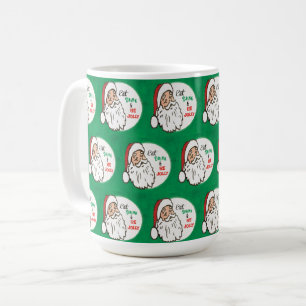 Retro Vintage Santa Claus Eat Drink Coffee Mug