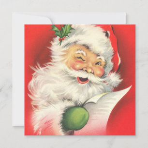 Retro Vintage Santa Claus larger Card