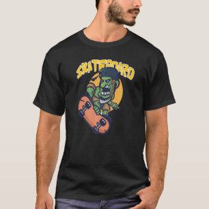 Retro Vintage Santa Cruz California  Zombie Skatin T-Shirt