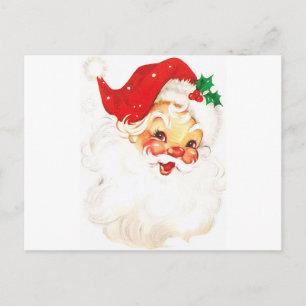 Retro Vintage Santa Xmas Christmas Postcard