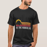 Retro Vintage Save The Pangolins Wild Animal Lover