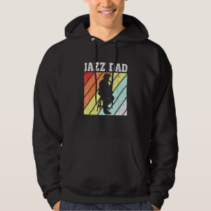Retro Vintage Saxophone Jazz Music Jazz Dad Hoodie