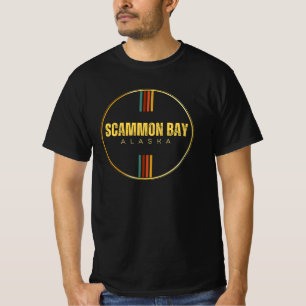 Retro vintage Scammon Bay city alaska state 70s AK T-Shirt