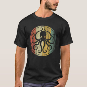 Retro Vintage Sea Monster Octopus Kraken Cthulhu T-Shirt
