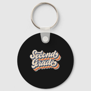 Retro Vintage Second Grade Student Teacher Ck To S Key Ring